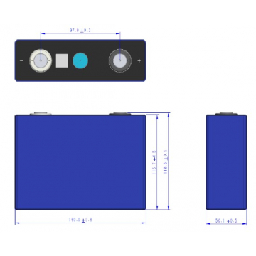 Cell LiFePO4 100Ah 3,2V EVE