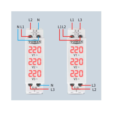 Jednofázový LED voltmetr s digitálním displejem AC 40 V ~ 500 V