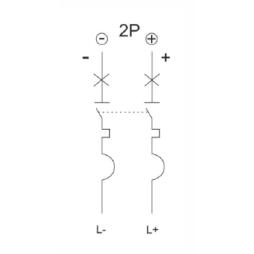 Jistič TOMZN DC 2P MCB 440V 63A