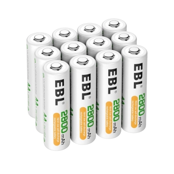 EBL dobíjecí AA baterie 2800mAh 1,2V typ NiMH - 12ks