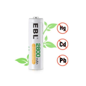 EBL rechargeable AA batteries 2800mAh 1,2V Mignon - 8pcs