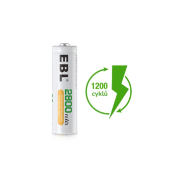 EBL dobíjecí AA baterie 2800mAh 1,2V Mignon - 4ks