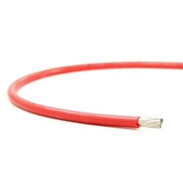 Silicone cable 5AWG, red