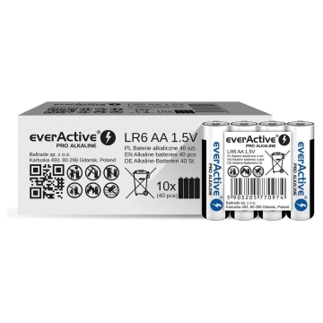 everActive AA baterie Mignon LR06 1,5 V - 4ks