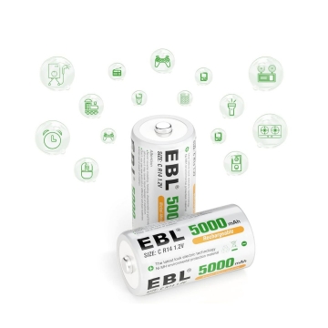 EBL nabíjecí C baterie 5000mAh