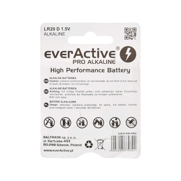 everActive D baterie Mono LR20 1,5V - 2ks v blistru